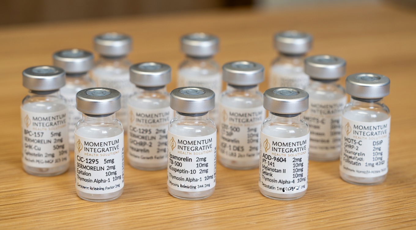 clinical-grade peptide therapy vials at Stuart FL wellness clinic