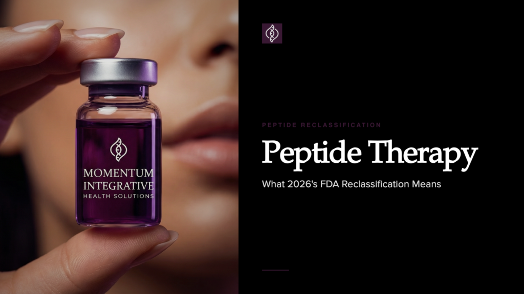 Peptide Reclassification - peptide therapy vials at a Stuart FL longevity clinic
