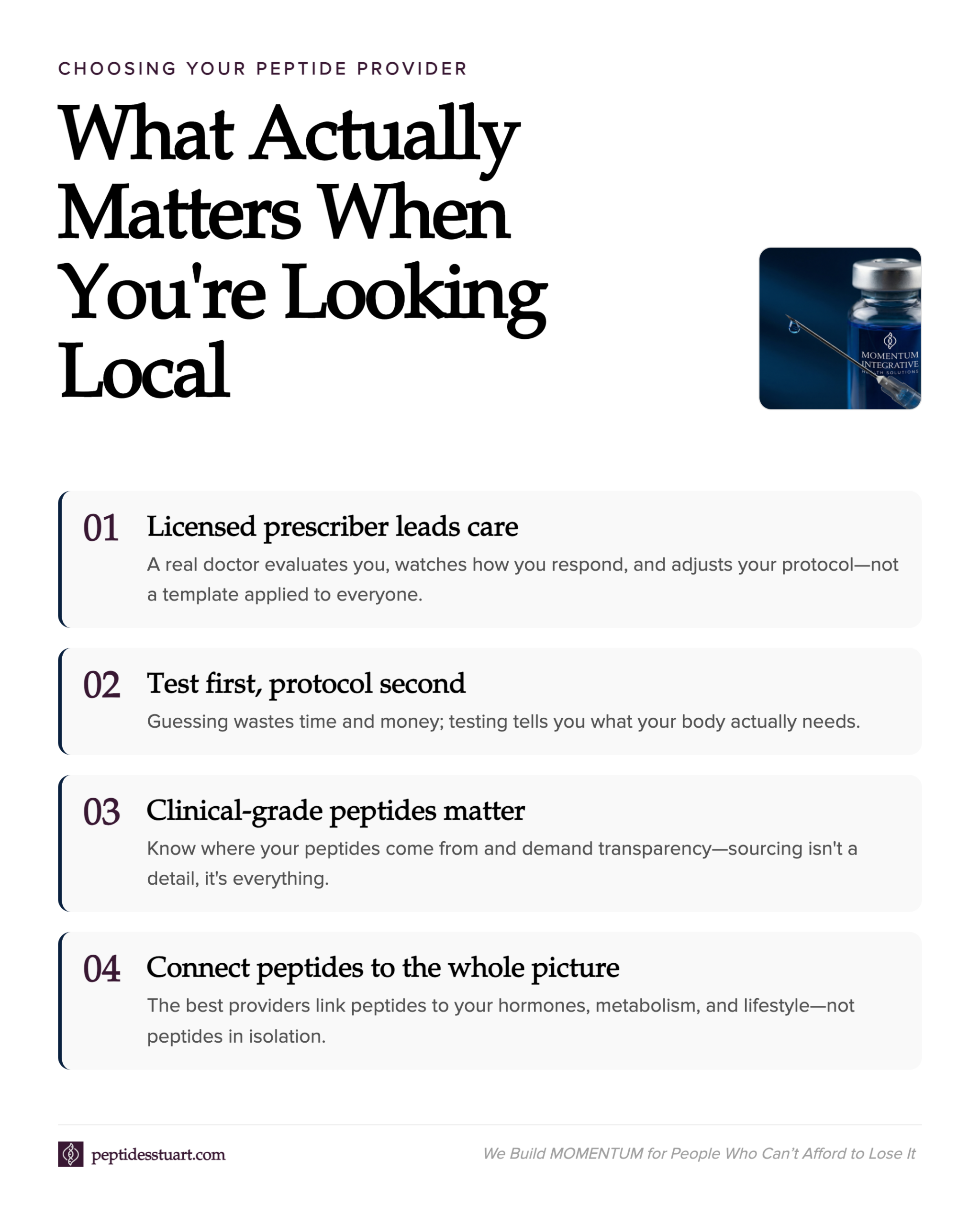 How to Choose the Right Local Peptide Provider